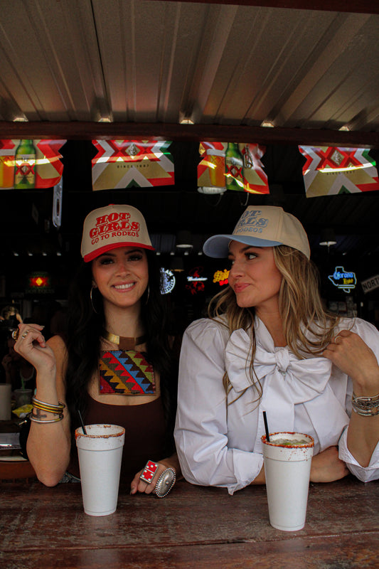 HOT GIRLS GO TO THE RODEO CANVAS CAP