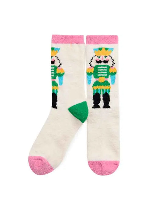 NUTCRACKER - IVORY NUTCRACKER CHRISTMAS SOCKS