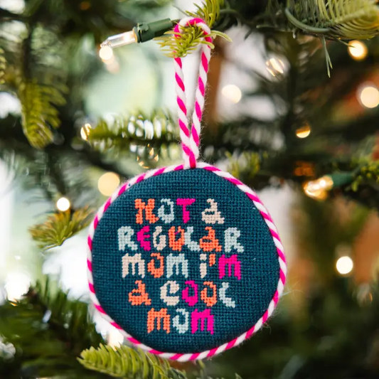 NUTCRACKER - COOL MOM NEEDLEPOINT ORNAMENT