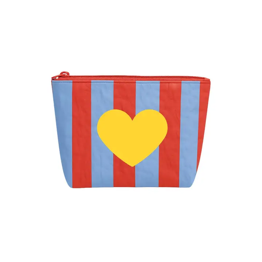 NUTCRACKER - CUTE HEART STIPE TYVEK POUCH