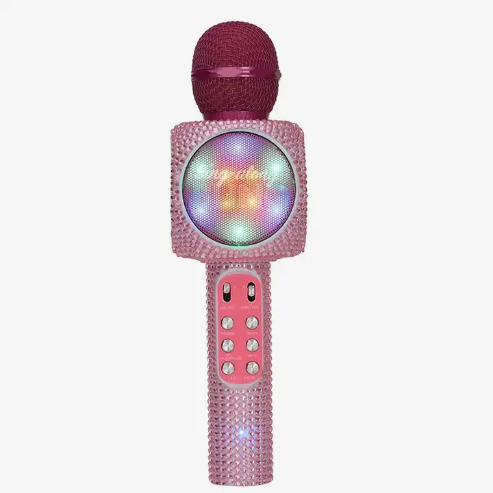 NUTCRACKER - PINK BLING KARAOKE MICROPHONE AND SPEAKER