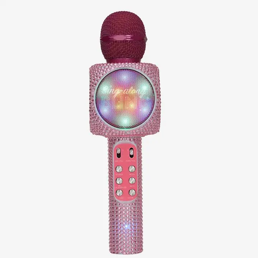 NUTCRACKER - PINK BLING KARAOKE MICROPHONE AND SPEAKER
