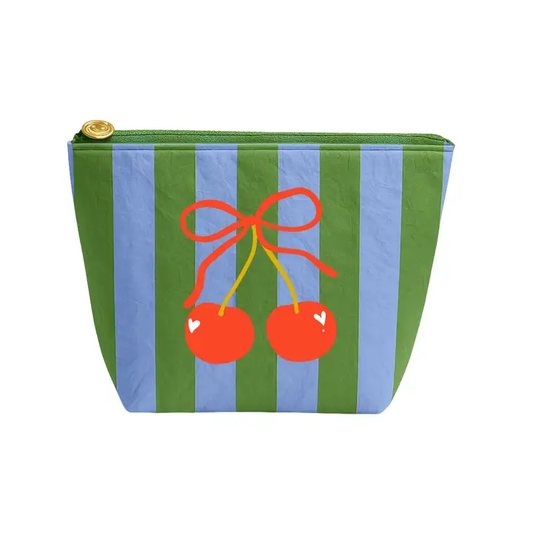 NUTCRACKER - CUTE CHERRIES STIPE TYVEK POUCH